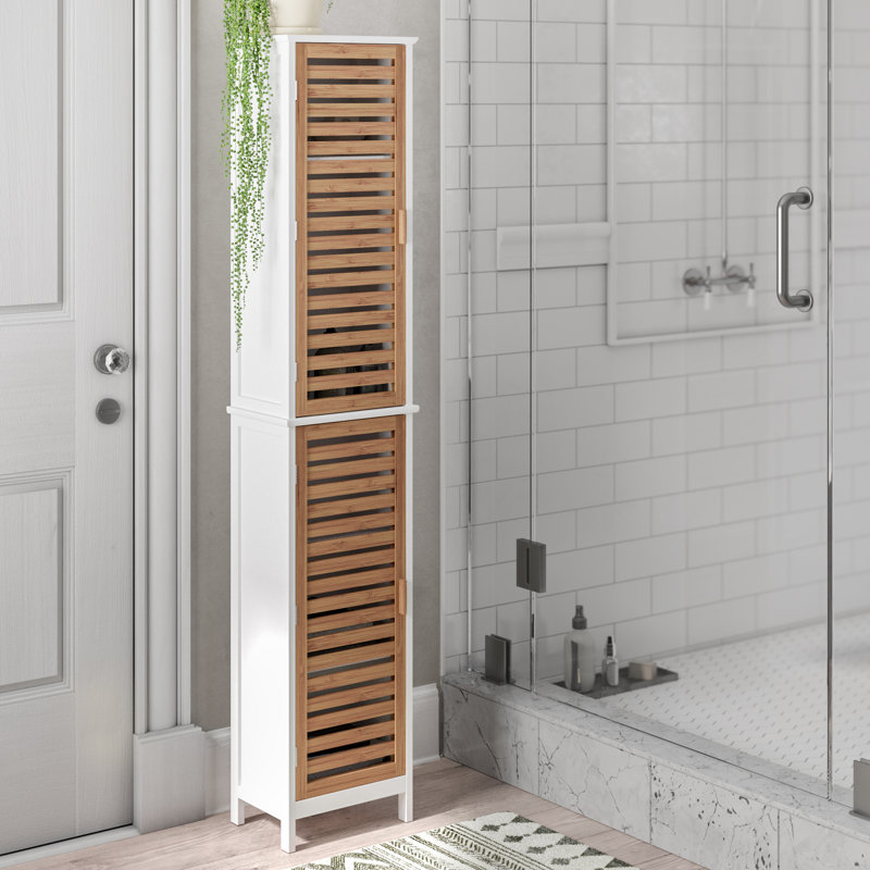 All Home 34 X 170cm Free Standing Tall Bathroom Cabinet